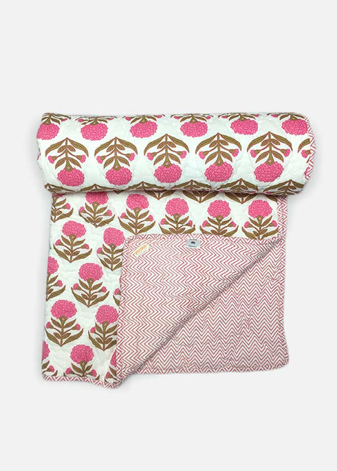 Personalized Jaipuri Razai Genda Red